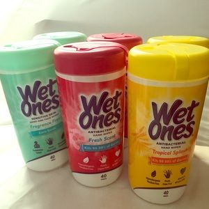 6 Wet Ones Hand Wipes Bottles